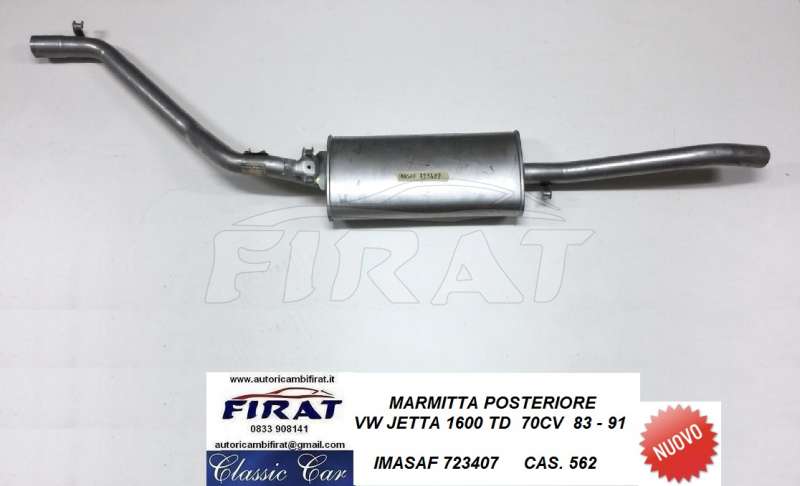 MARMITTA VW JETTA 1600 TD 83 - 91 POST. (723407)